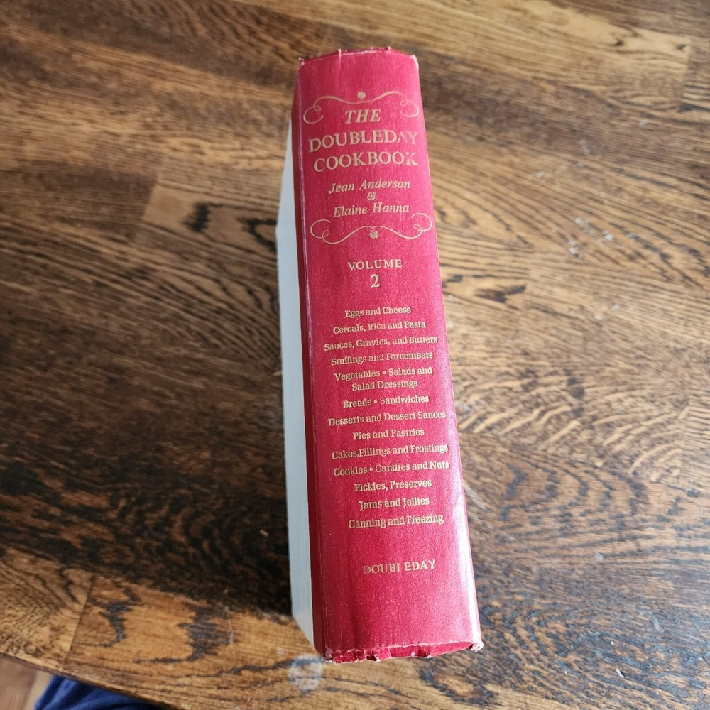 The Doubleday‎ Cookbook Vol 2 by Jean Anderson Elaine Hanna HC DJ